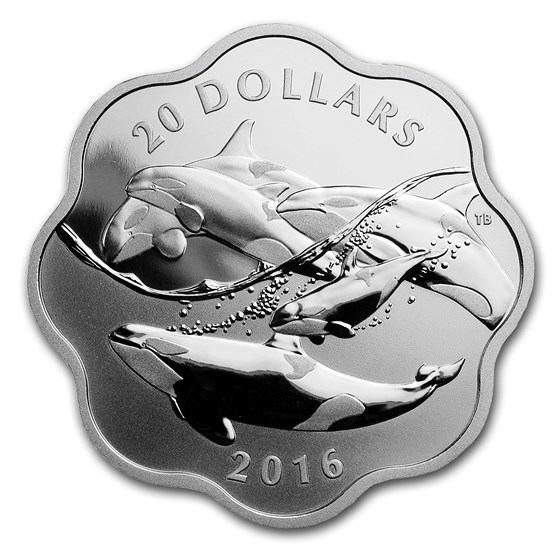 2016 Canada 3/4 oz Silver $20 Master of the Sea: Orca 2016 Canada 3/4 oz Silver $20 Master of the Sea: Orca